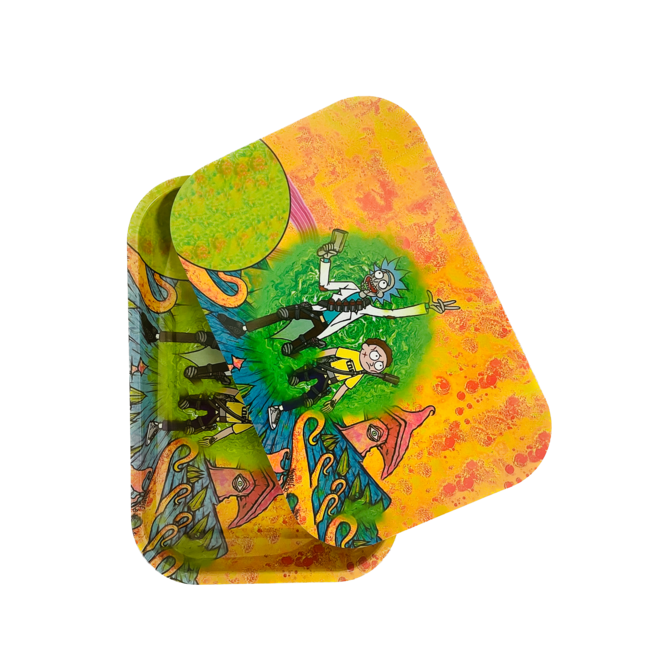 ROLLING TRAY WITH MAGNETIC MEDIUM