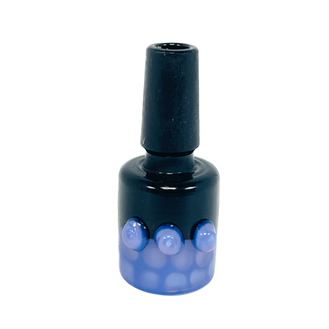 CRYSTAL GLASS CRYSTAL 14MM BLACK&COLOUR BUBBLE BUCKET GLASS BOWL