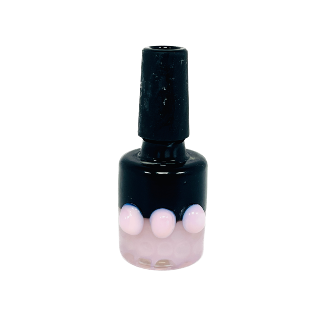 CRYSTAL GLASS CRYSTAL 14MM BLACK&COLOUR BUBBLE BUCKET GLASS BOWL