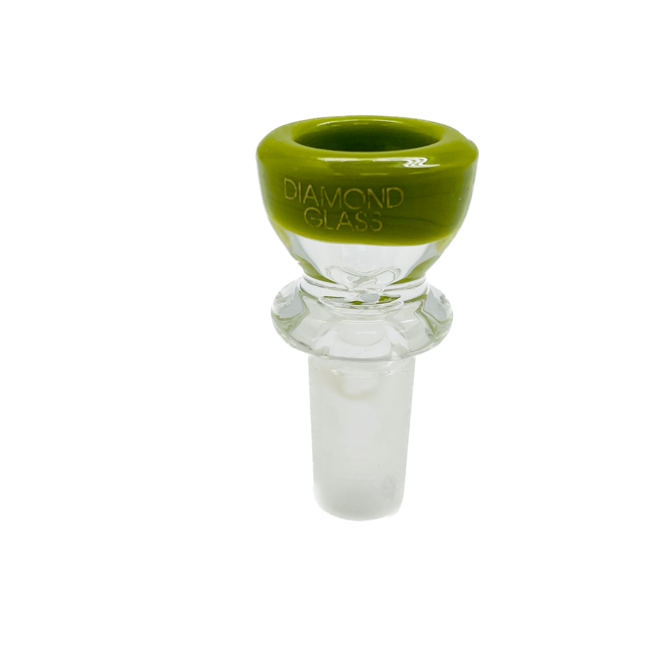 DIAMOND 14MM COLOR RIM GLASS BOWL
