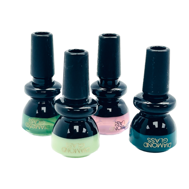 DIAMOND 14MM BLACK FITTING RIM GLASS BOWL