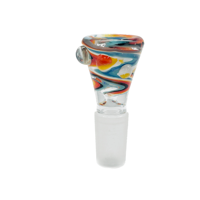 DIAMOND 14MM THREE DOTS GLASS BOWL