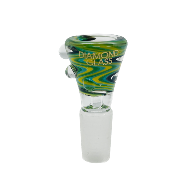 DIAMOND 14MM THREE DOTS GLASS BOWL