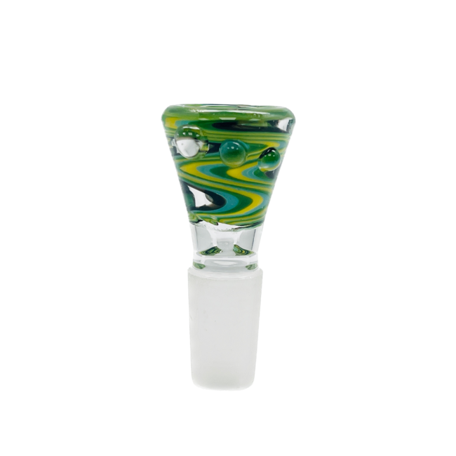 CRYSTAL GLASS 14MM THREE DOTS GLASS BOWL