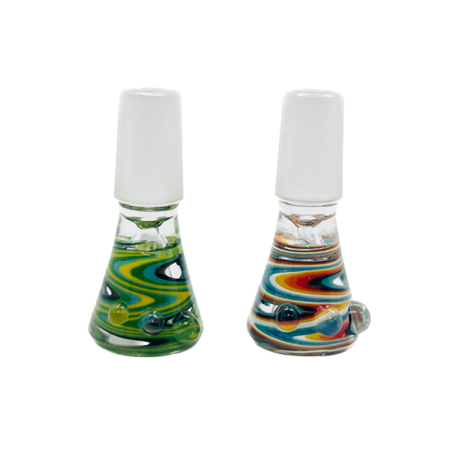 CRYSTAL GLASS 14MM THREE DOTS GLASS BOWL