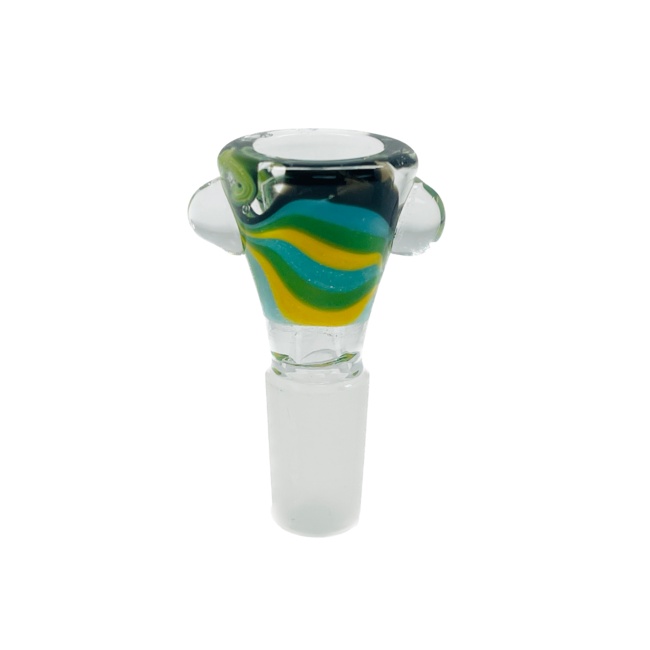 CRYSTAL GLASS 14MM BOWLS WITH  SLIDES GLASS BOWL