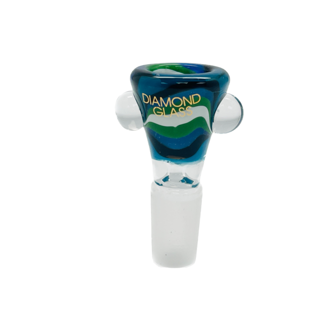 DIAMOND 14MM BOWLS WITH SIDES GLASS BOWL