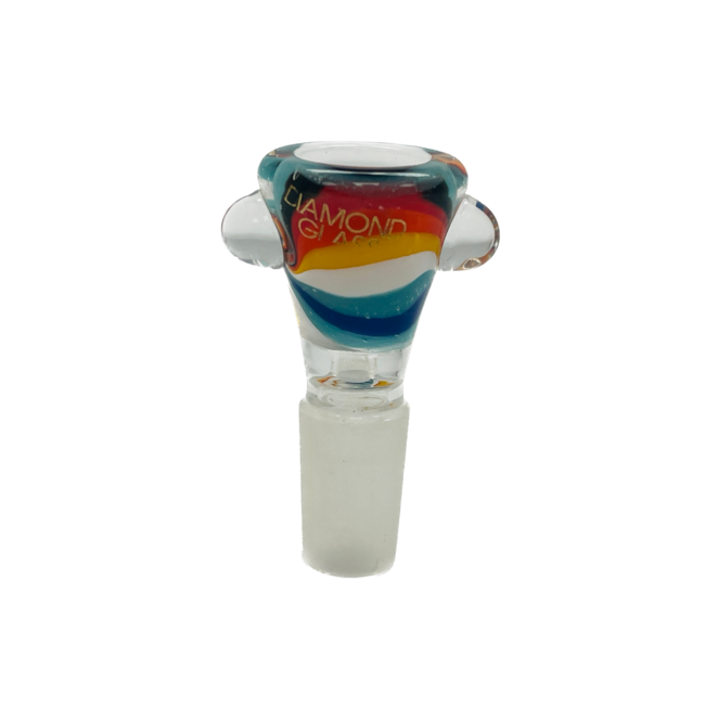 DIAMOND 14MM BOWLS WITH SIDES GLASS BOWL