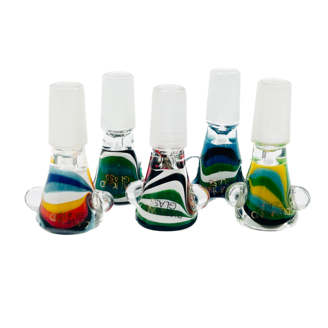 DIAMOND 14MM BOWLS WITH SIDES GLASS BOWL