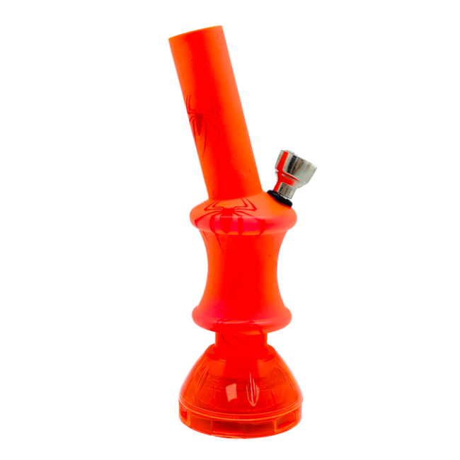 ACRYLIC MINI ACRYLIC SPIDER WITH GRINDER BONG