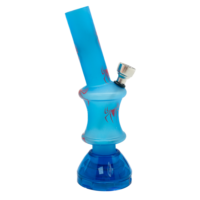 ACRYLIC MINI ACRYLIC SPIDER WITH GRINDER BONG