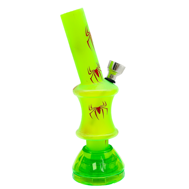 ACRYLIC MINI ACRYLIC SPIDER WITH GRINDER BONG