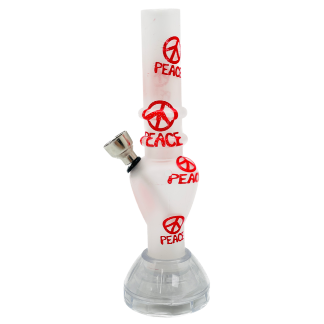 ACRYLIC MINI ACRYLIC PEACE  WITH GRINDER BONG