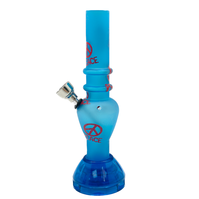 ACRYLIC MINI ACRYLIC PEACE  WITH GRINDER BONG