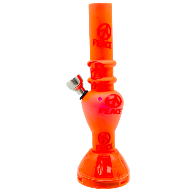 ACRYLIC MINI ACRYLIC PEACE  WITH GRINDER BONG
