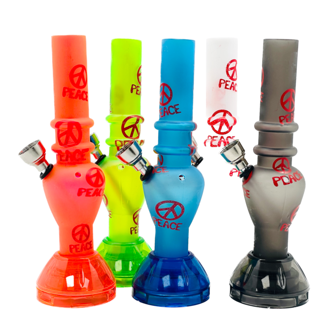 ACRYLIC MINI ACRYLIC PEACE  WITH GRINDER BONG