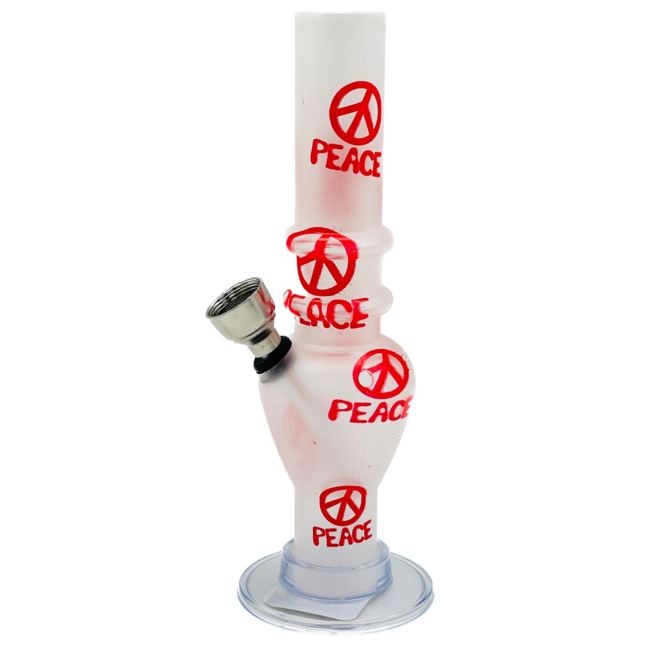 ACRYLIC MINI ACRYLIC PEACE BONG 6.9'' MS-01