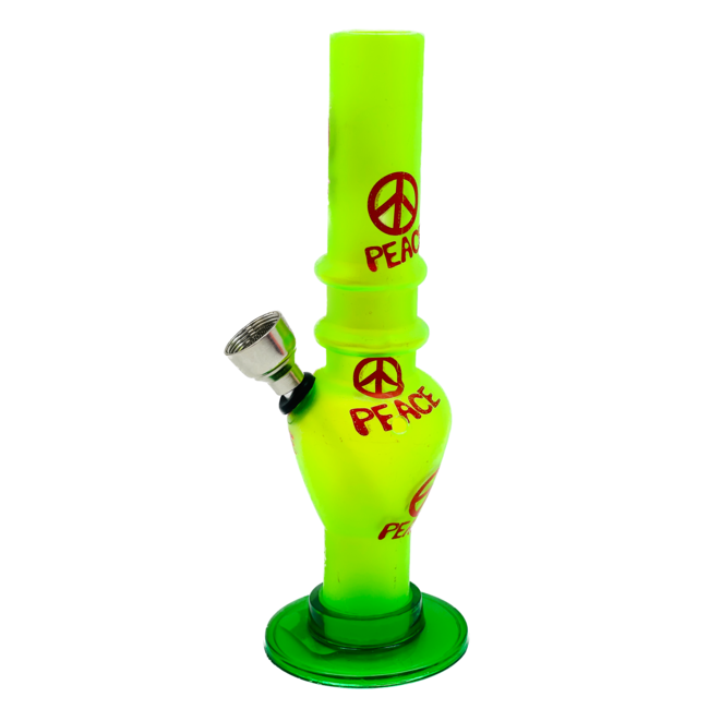 ACRYLIC MINI ACRYLIC PEACE BONG 6.9'' MS-01