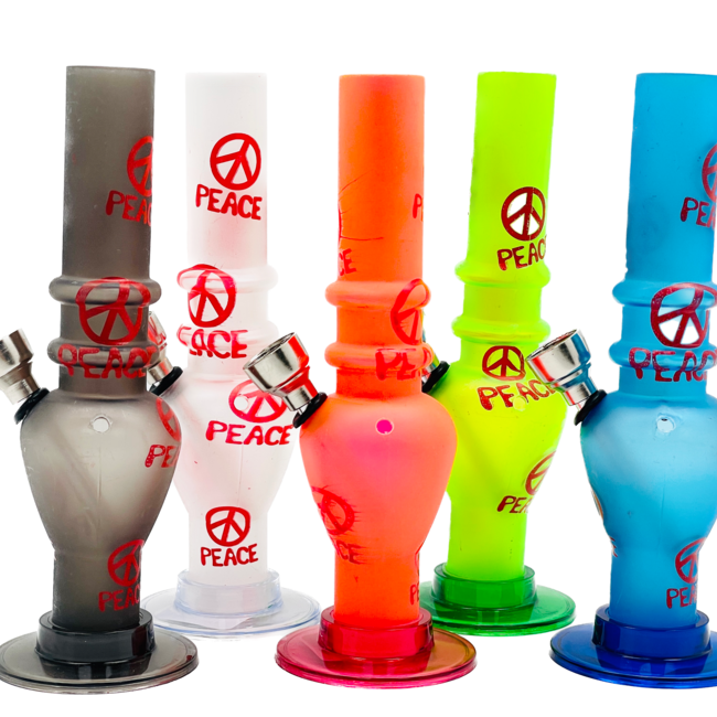 ACRYLIC MINI ACRYLIC PEACE BONG 6.9'' MS-01