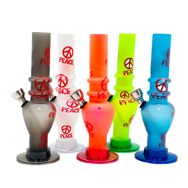 ACRYLIC MINI ACRYLIC PEACE BONG 6.9'' MS-01