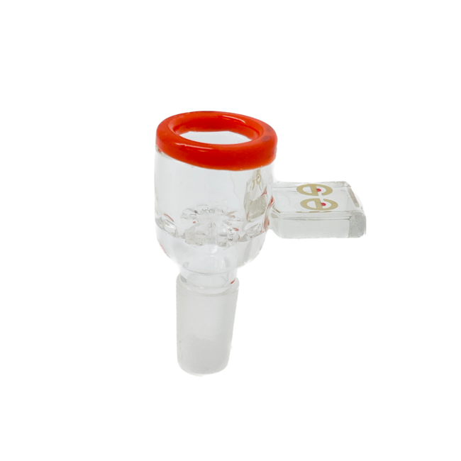 CHEECH GLASS 14MM CLEAR BUILT IN SCREEN GLASS BOWL