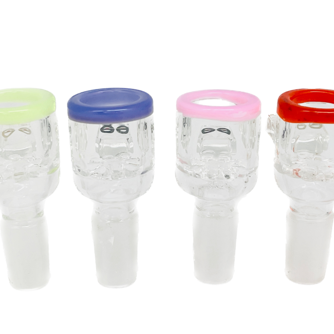 CHEECH GLASS 14MM  CLEAR BUILT IN SCREEN GLASS BOWL