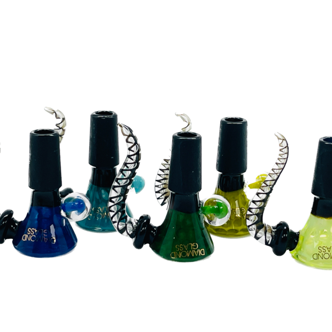 DIAMOND 14MM HONEYCOMB WITH SCREEN GLASS BOWL