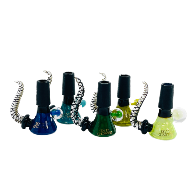 DIAMOND 14MM HONEYCOMB WITH SCREEN GLASS BOWL