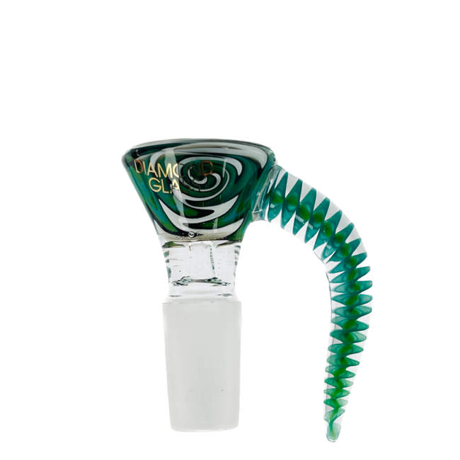 DIAMOND 14MM SPIRAL GLASS BOWL