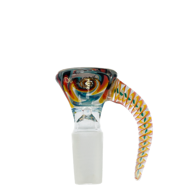 DIAMOND 14MM SPIRAL GLASS BOWL