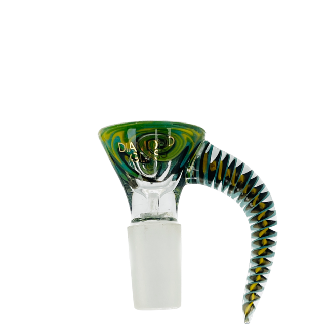 DIAMOND 14MM SPIRAL GLASS BOWL