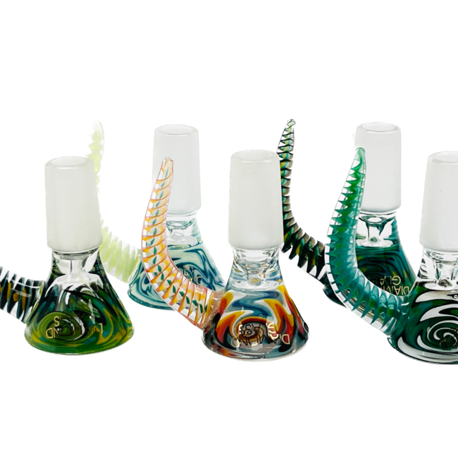 DIAMOND 14MM SPIRAL GLASS BOWL