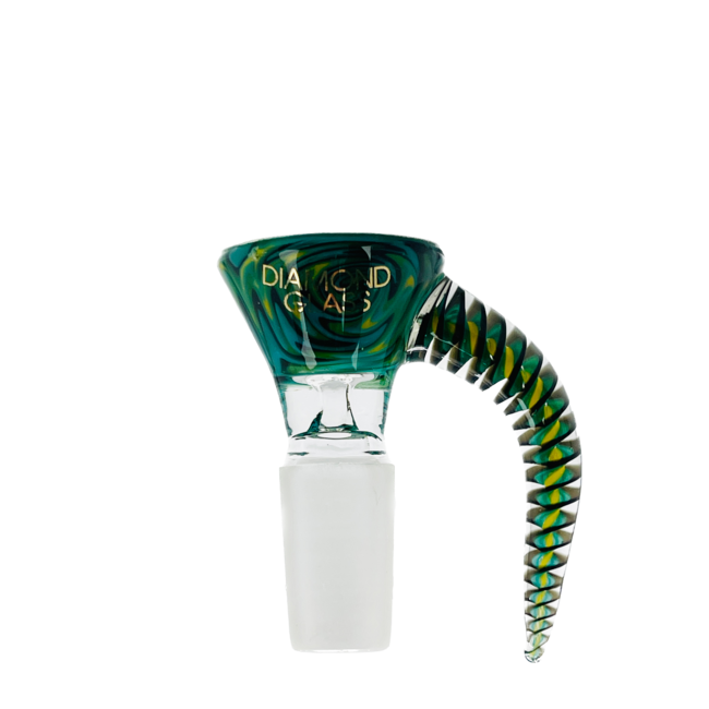 DIAMOND 14MM SPIRAL GLASS BOWL