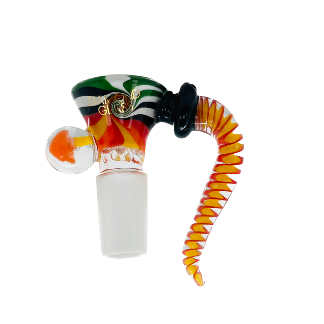 DIAMOND 14MM SPIRAL BUILT IN SCREEN GLASS BOWL