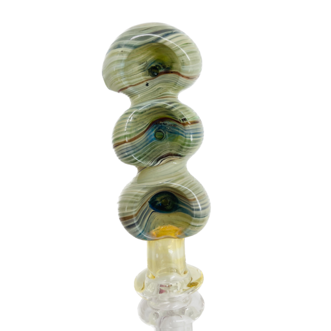 8'' TIRPLE  BOWL WITH LONG GLASS PIPE