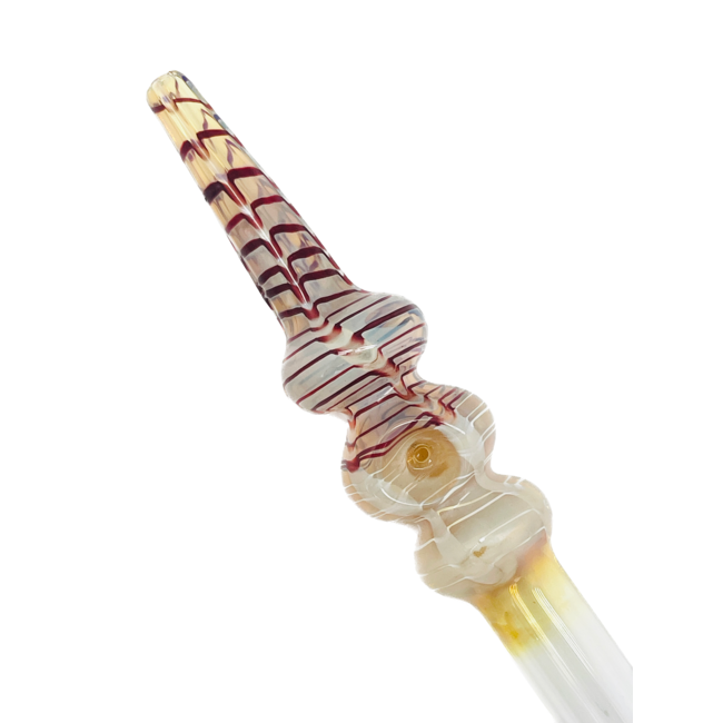 8.5'' THREE BULB ONE BOWL GLASS PIPE