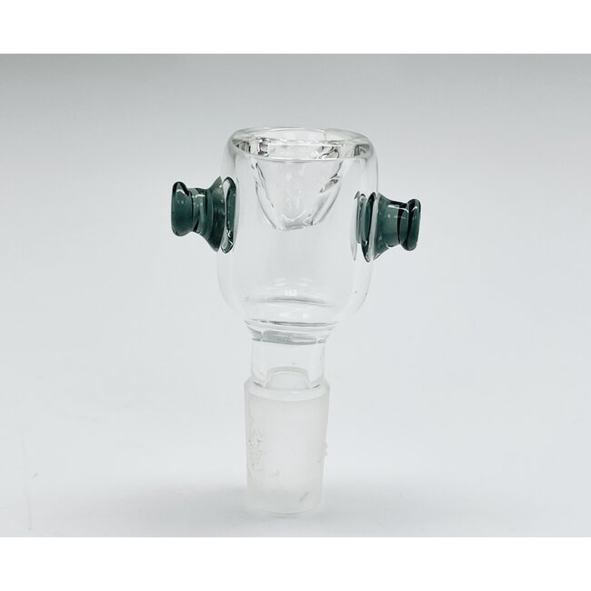 14MM  CLEAR BOWL WITH HANDLES