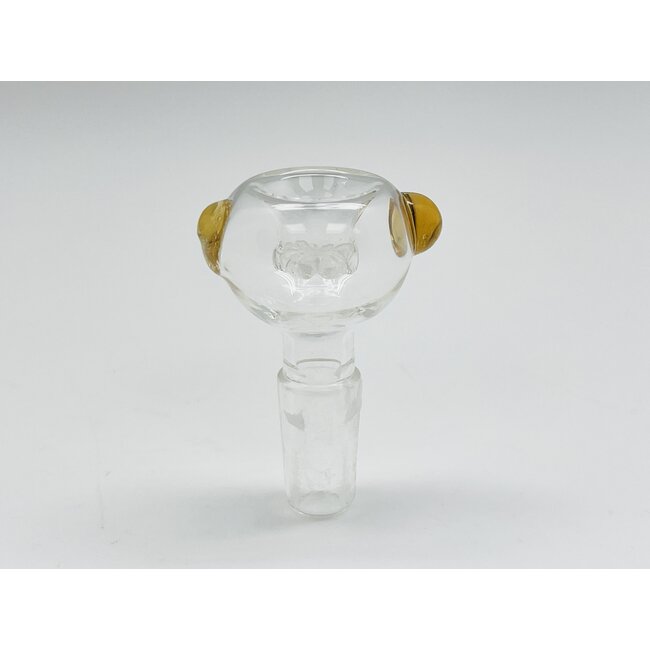 14MM CLEAR ROUND BOWL WITH HANDLES