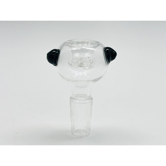14MM CLEAR ROUND BOWL WITH HANDLES