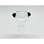 14MM CLEAR ROUND BOWL WITH HANDLES