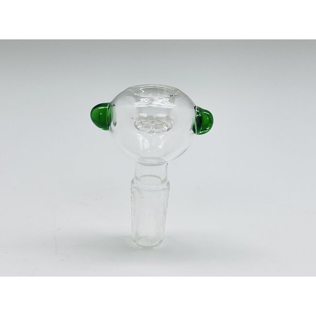 14MM CLEAR ROUND BOWL WITH HANDLES