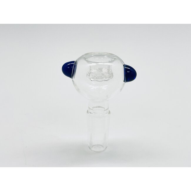 14MM CLEAR ROUND BOWL WITH HANDLES