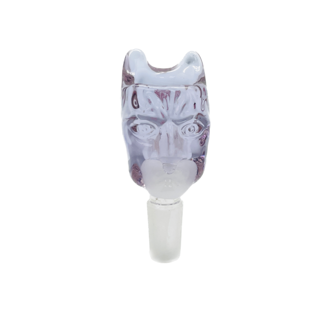 CRYSTAL GLASS 14MM  SCARED FACE GLASS BOWL