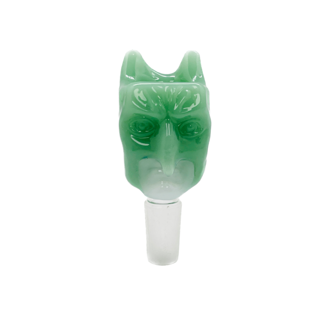 CRYSTAL GLASS 14MM  SCARED FACE GLASS BOWL