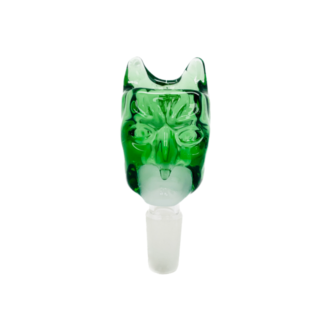 CRYSTAL GLASS 14MM  SCARED FACE GLASS BOWL