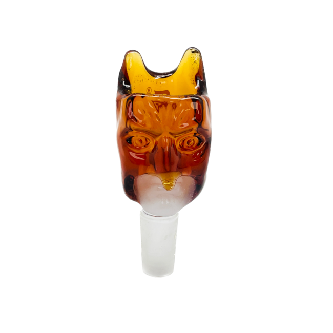 CRYSTAL GLASS 14MM  SCARED FACE GLASS BOWL