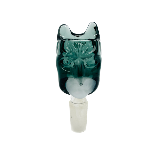 CRYSTAL GLASS 14MM  SCARED FACE GLASS BOWL