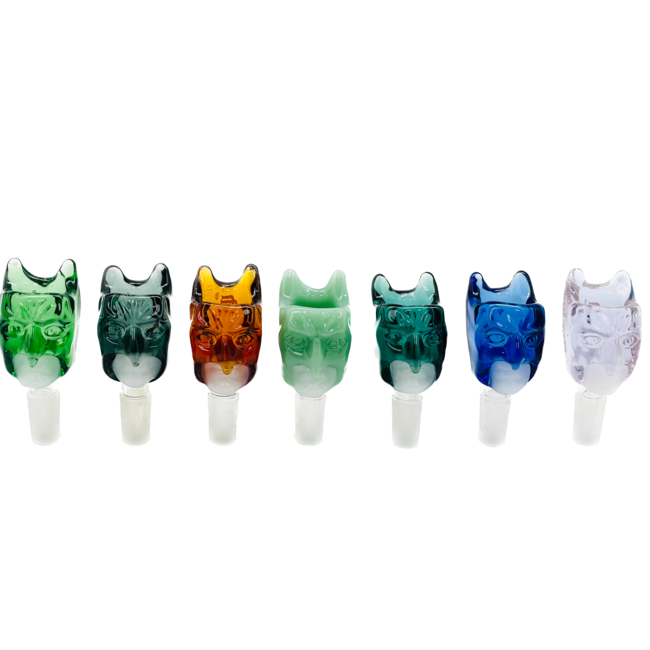 CRYSTAL GLASS 14MM  SCARED FACE GLASS BOWL