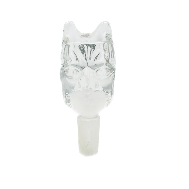 CRYSTAL GLASS 14MM  SCARED FACE GLASS BOWL