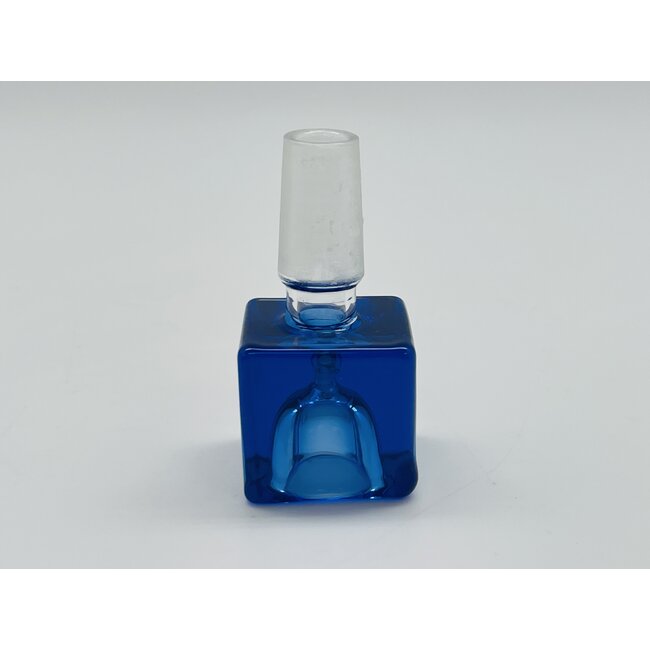 CRYSTAL GLASS CUBE GLASS  BOWL 14MM MALE